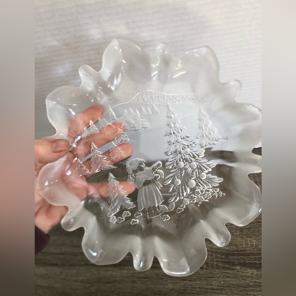 Vtg Mikasa Winter Scene Platter - Picture 9 of 10